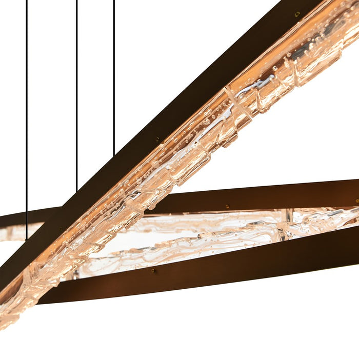 CWI Lighting Saber Integrated LED 70" Chandelier, Brass