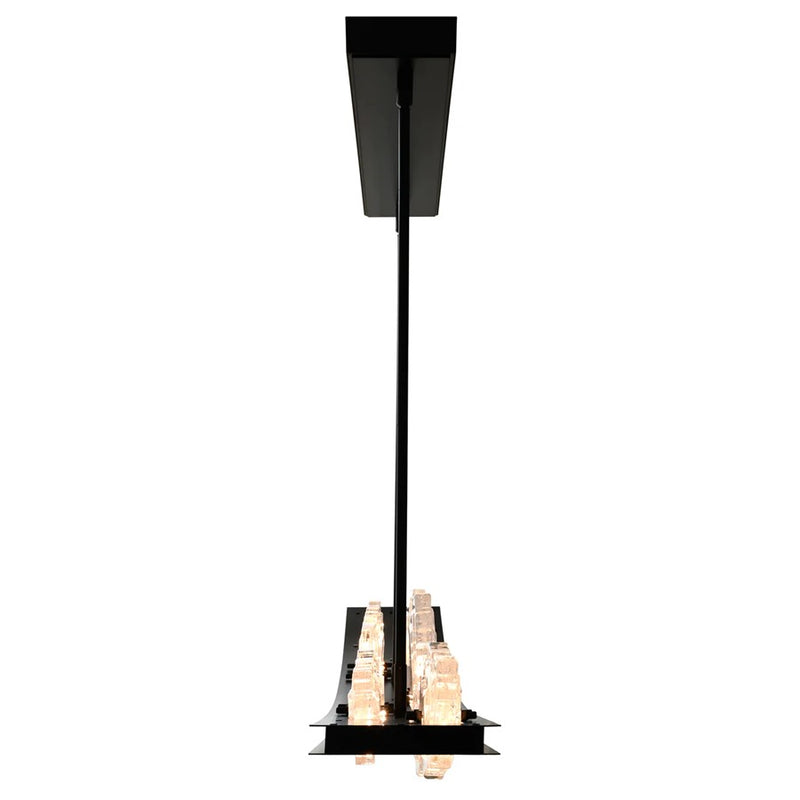 CWI Lighting Arcus LED 50" Black Chandelier/Handcrafted Glass