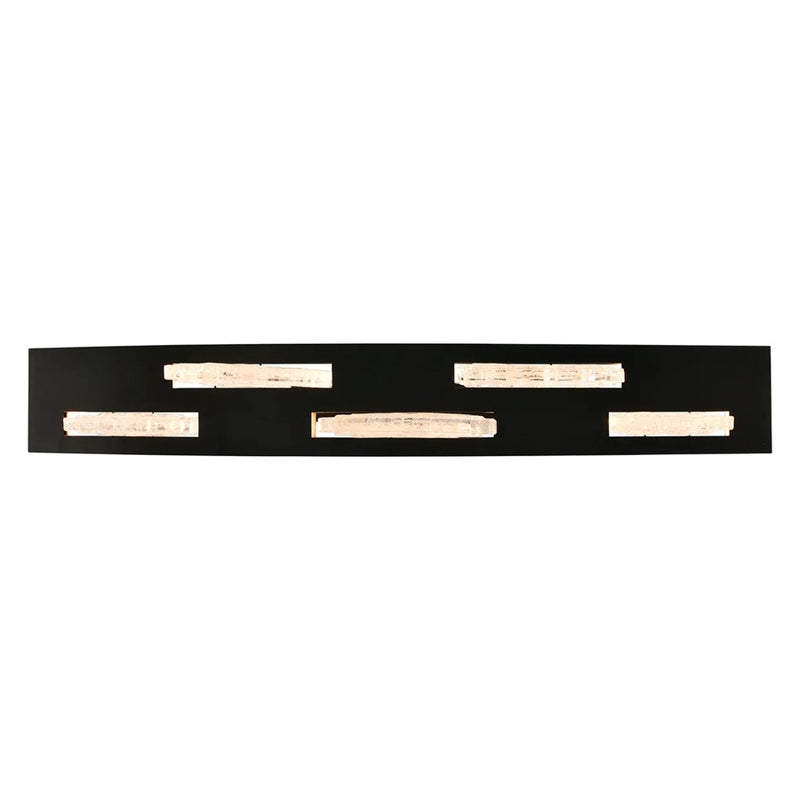 CWI Lighting Arcus LED 50" Black Chandelier/Handcrafted Glass