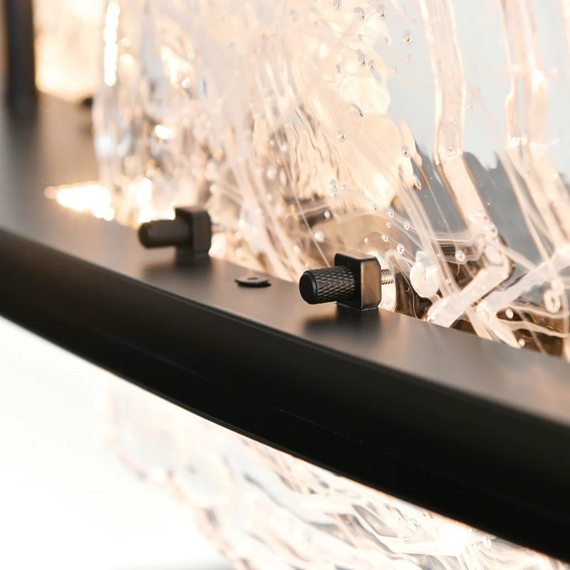 CWI Lighting Arcus LED 50" Black Chandelier/Handcrafted Glass