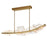 CWI Lighting Arcus LED 50" Brass Chandelier/Handcrafted Glass