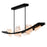 CWI Lighting Arcus LED 70" Black Chandelier/Handcrafted Glass