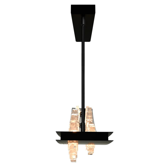 CWI Lighting Arcus LED 70" Black Chandelier/Handcrafted Glass