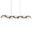 CWI Lighting Moon Integrated LED 54" Chandelier, Black