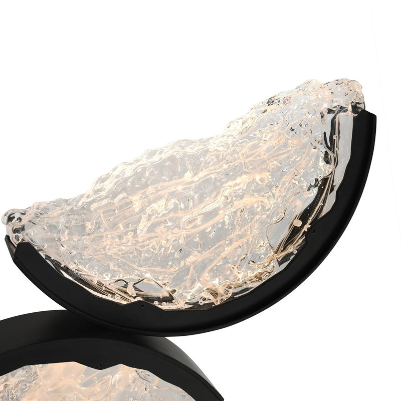 CWI Lighting Moon Integrated LED 54" Chandelier, Black