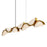 CWI Lighting Moon Integrated LED 54" Chandelier, Brass