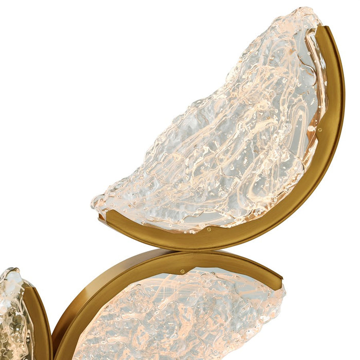 CWI Lighting Moon Integrated LED 54" Chandelier, Brass