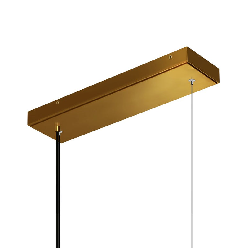 CWI Lighting Moon Integrated LED 54" Chandelier, Brass