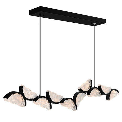 CWI Lighting Moon Integrated LED 70" Chandelier, Black