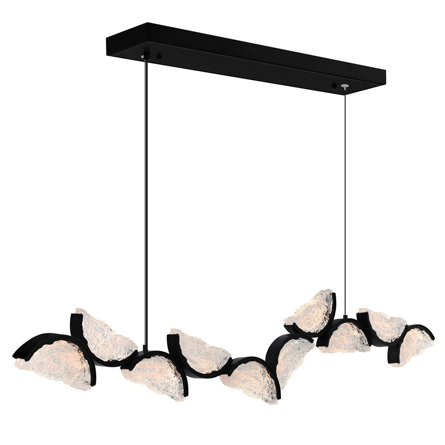 CWI Lighting Moon Integrated LED 70" Chandelier, Black