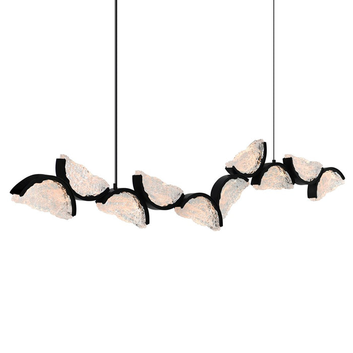 CWI Lighting Moon Integrated LED 70" Chandelier, Black