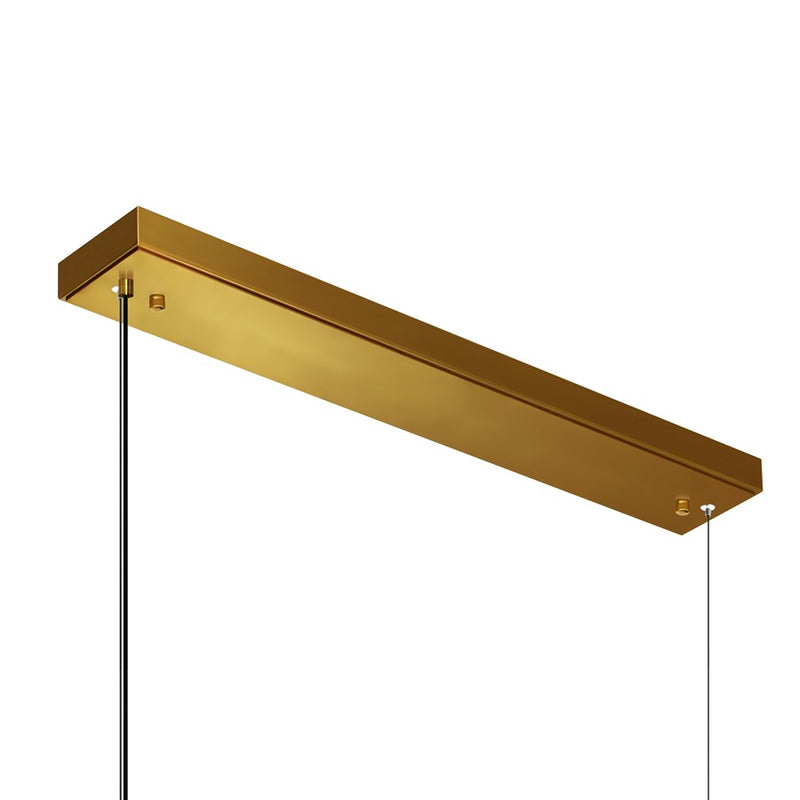CWI Lighting Moon Integrated LED 70" Chandelier, Brass