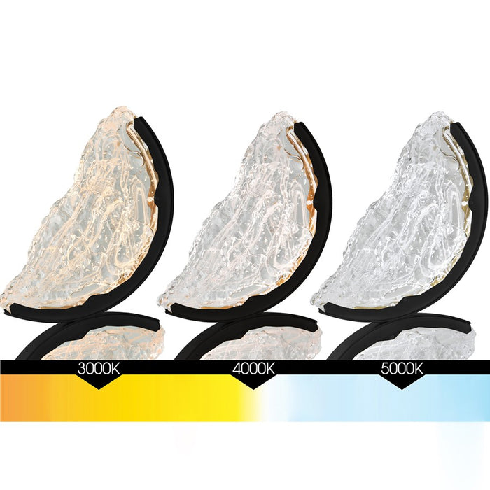 CWI Lighting Moon Integrated LED 8" Mini Pendant, Black