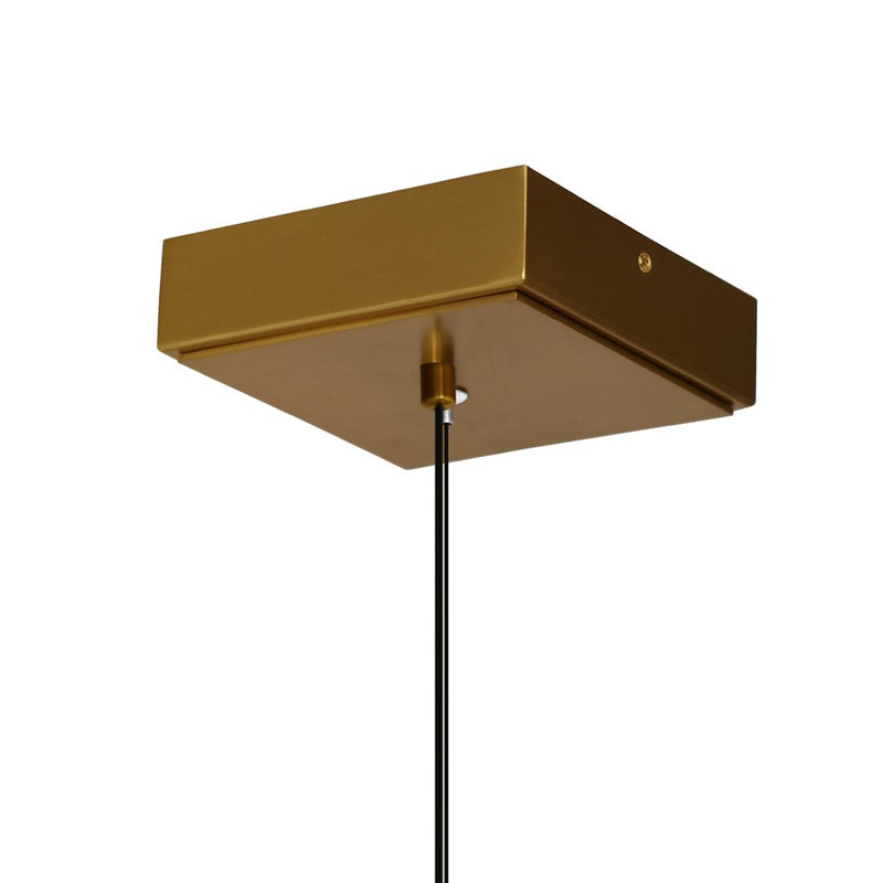 CWI Lighting Moon Integrated LED 8" Mini Pendant, Brass