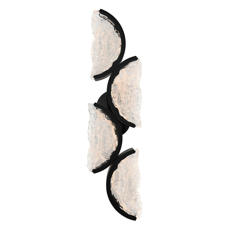 CWI Lighting Moon Integrated LED 8" Wall Light, Black