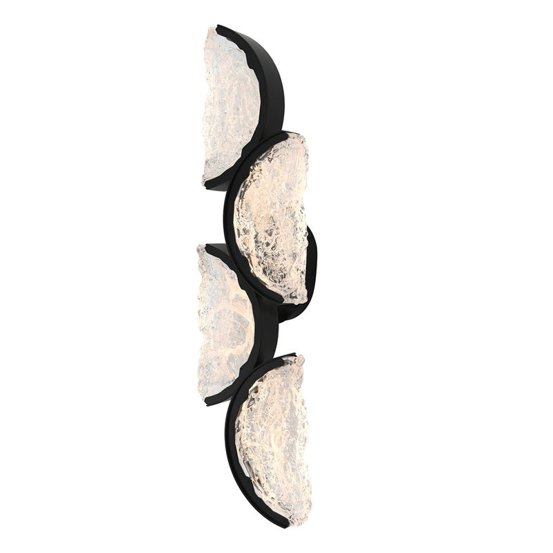 CWI Lighting Moon Integrated LED 8" Wall Light, Black