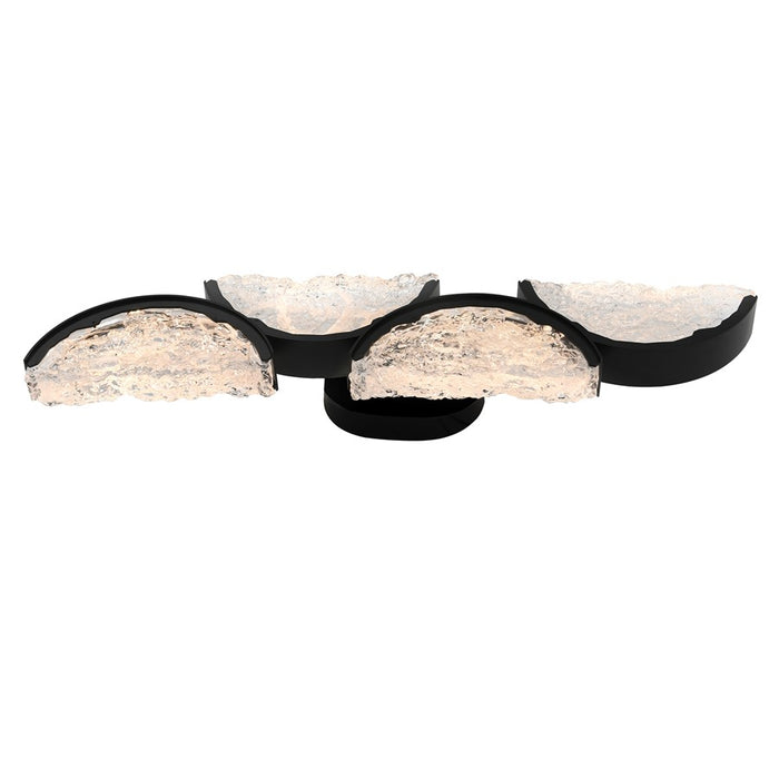 CWI Lighting Moon Integrated LED 8" Wall Light, Black