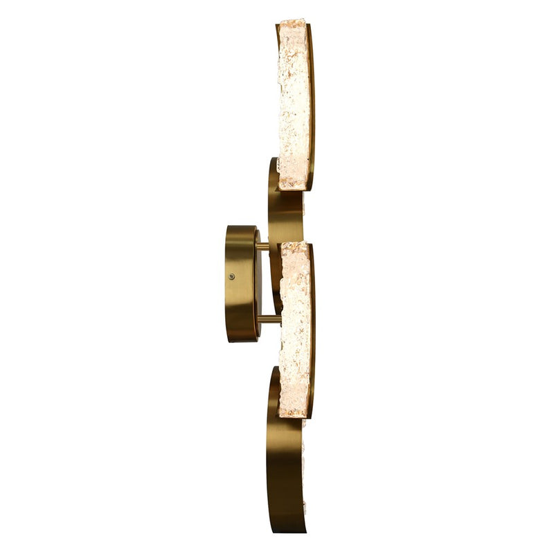 CWI Lighting Moon Integrated LED 8" Wall Light, Brass