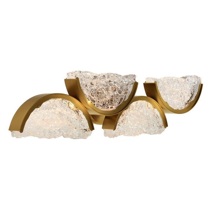 CWI Lighting Moon Integrated LED 8" Wall Light, Brass