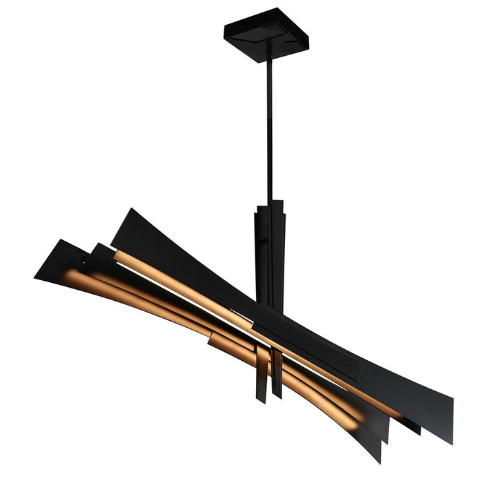 CWI Lighting Solara Integrated LED 50" Chandelier, Black