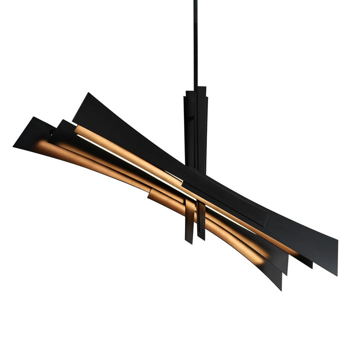 CWI Lighting Solara Integrated LED 50" Chandelier, Black