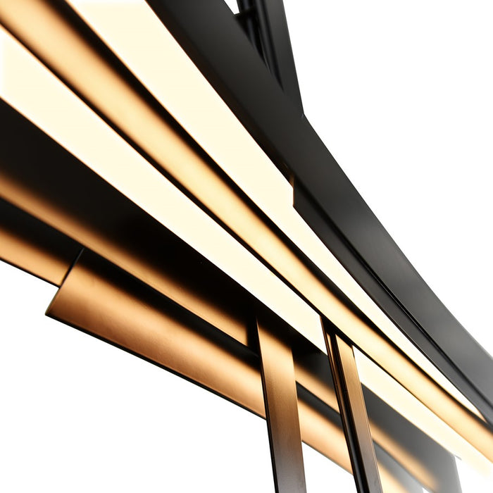 CWI Lighting Solara Integrated LED 50" Chandelier, Black