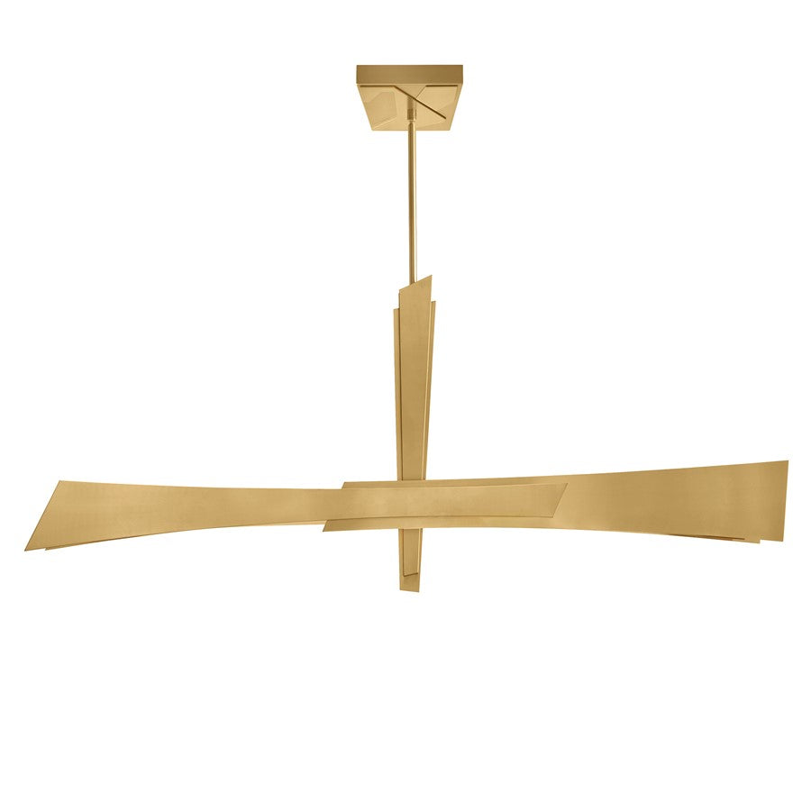 CWI Lighting Solara Integrated LED 50" Chandelier, Brass