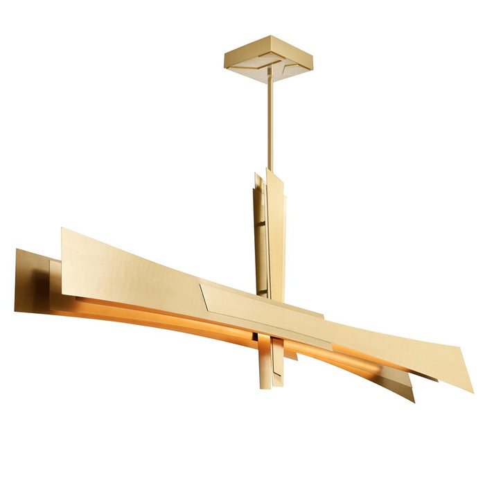 CWI Lighting Solara Integrated LED 50" Chandelier, Brass