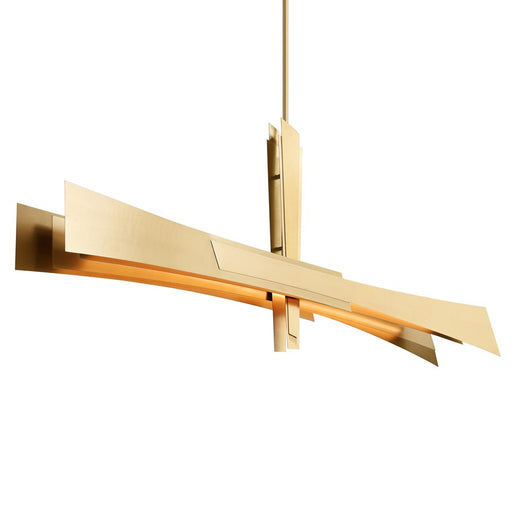 CWI Lighting Solara Integrated LED 50" Chandelier, Brass