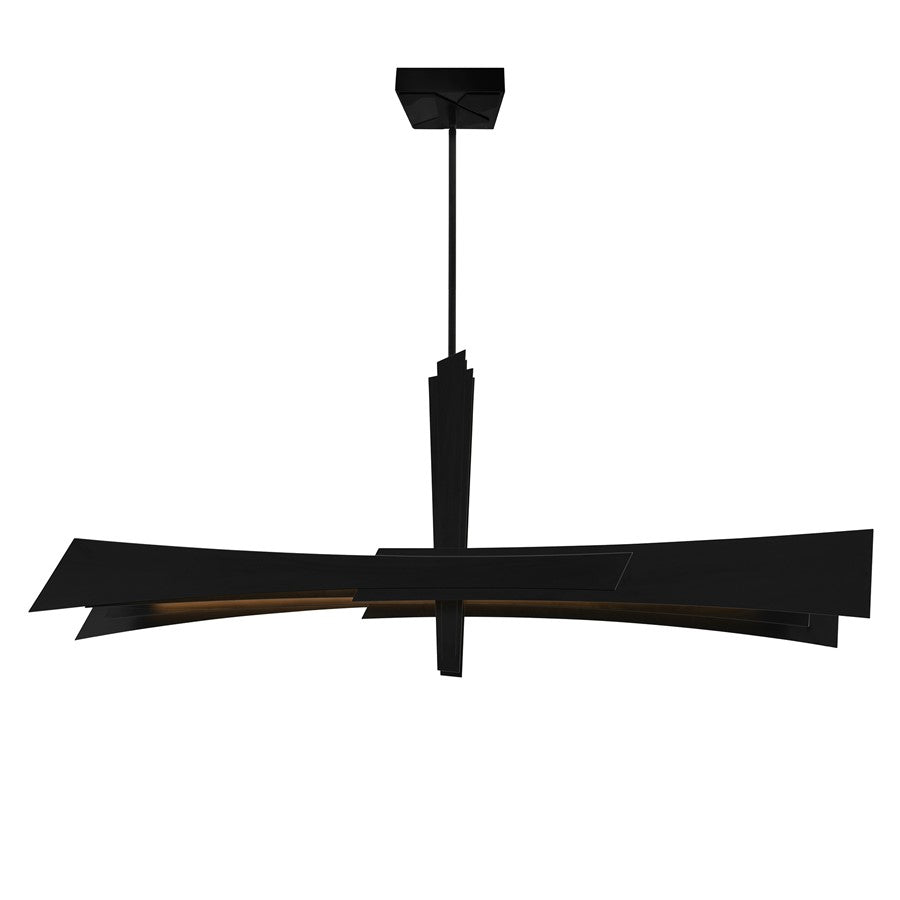 CWI Lighting Solara Integrated LED 72" Chandelier, Black