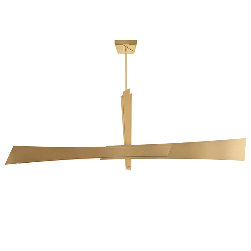 CWI Lighting Solara Integrated LED 72" Chandelier, Brass
