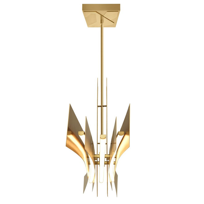 CWI Lighting Solara Integrated LED 72" Chandelier, Brass