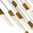 CWI Lighting Petra LED 24" Brass Chandelier/Handcrafted Glass