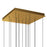 CWI Lighting Petra LED 24" Brass Chandelier/Handcrafted Glass