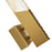 CWI Lighting Petra LED 22" Brass Wall Light/Handcrafted Glass