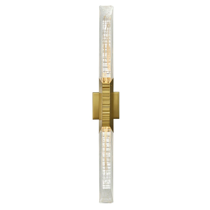 CWI Lighting Petra LED 36" Brass Vanity Light/Handcrafted Glass