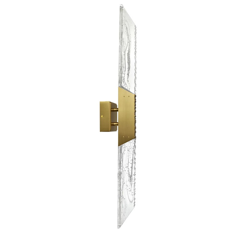CWI Lighting Petra LED 36" Brass Vanity Light/Handcrafted Glass