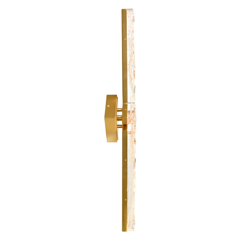 CWI Lighting Contour LED 33" Brass Vanity Light/Handcrafted
