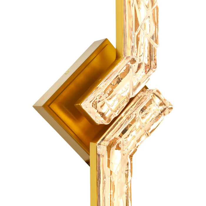 CWI Lighting Contour LED 33" Brass Vanity Light/Handcrafted