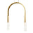 CWI Lighting Curva LED 22" Brass Chandelier/Handcrafted Glass