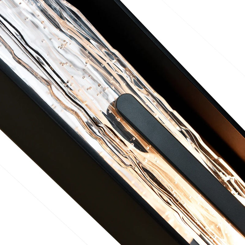 CWI Lighting Curva LED 24" Black Outdoor Wall Light