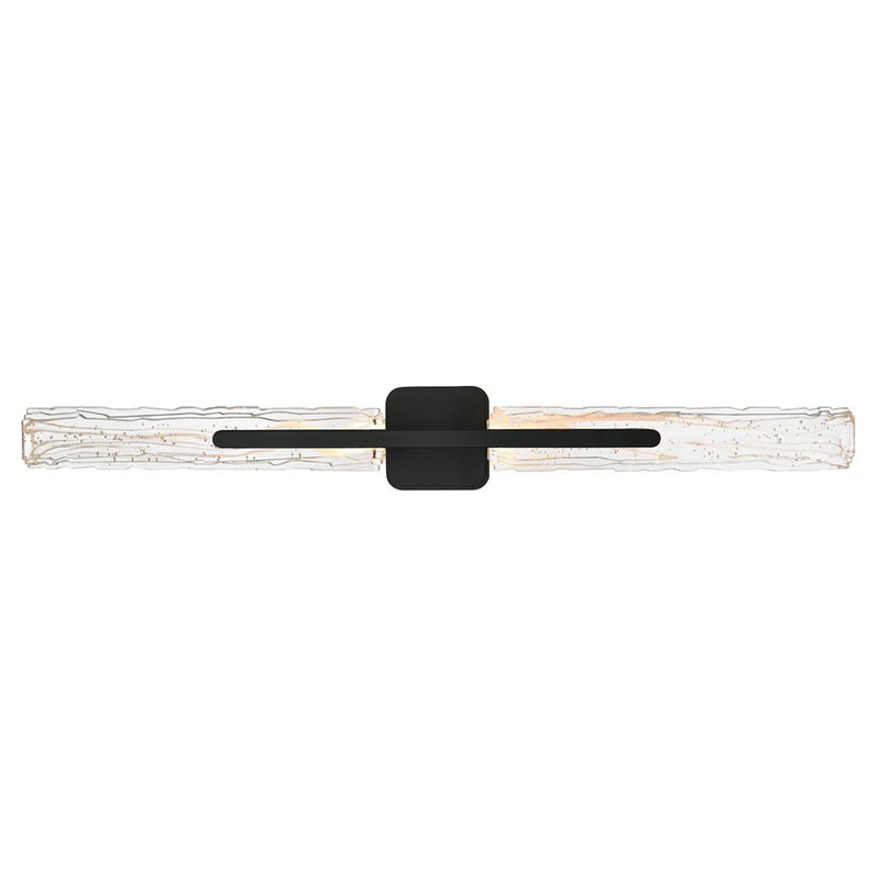 CWI Lighting Curva LED 36" Black Outdoor Wall Light