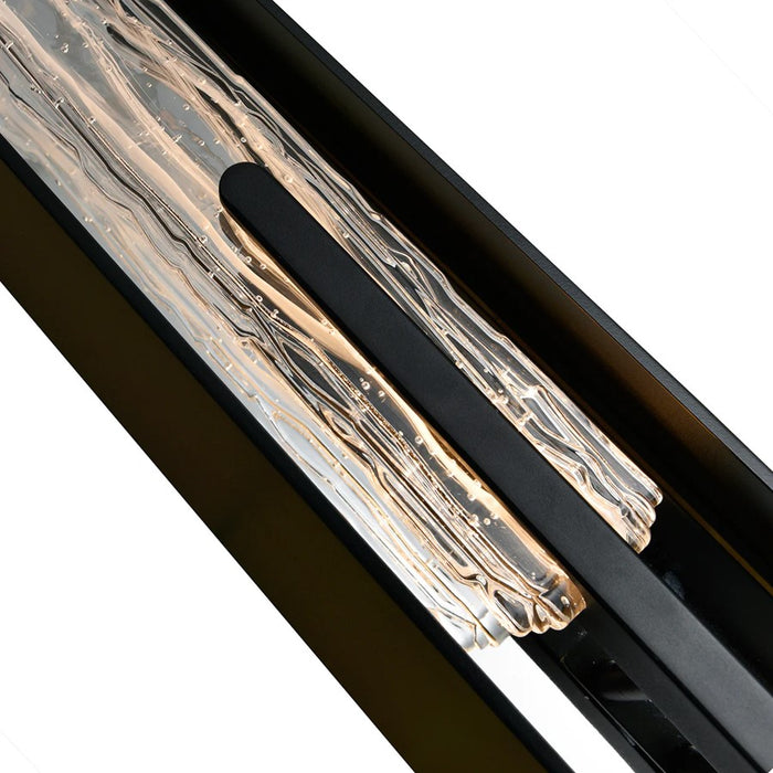CWI Lighting Curva LED 44" Black Outdoor Wall Light