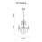 CWI Lighting Brass 6 Light Up Chandelier, Antique Brass