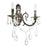 CWI Lighting Brass 2 Light 16" Wall Light, Antique Brass
