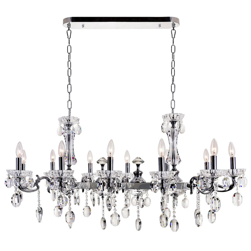 CWI Lighting Flawless 12 Light Up Chandelier, Chrome