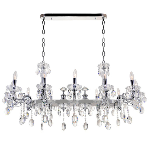 CWI Lighting Flawless 12 Light Up Chandelier, Chrome