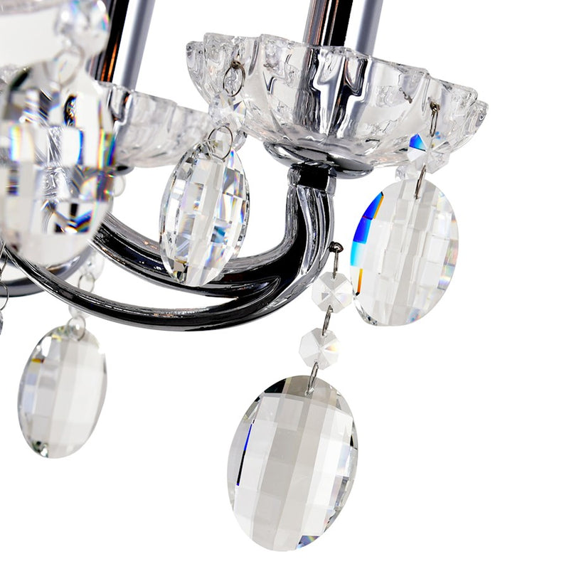 CWI Lighting Flawless 12 Light Up Chandelier, Chrome
