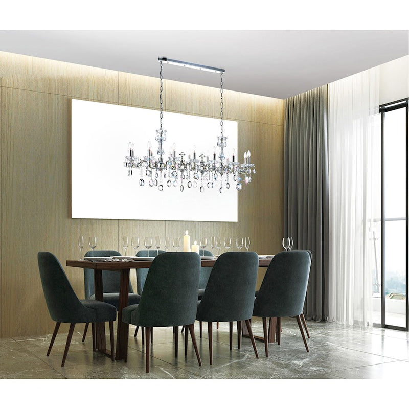 CWI Lighting Flawless 14 Light Up Chandelier, Chrome