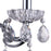 CWI Lighting Flawless 15" 2 Light Wall Light, Chrome